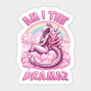 Am I the Drama Xenomorph Queen Sticker